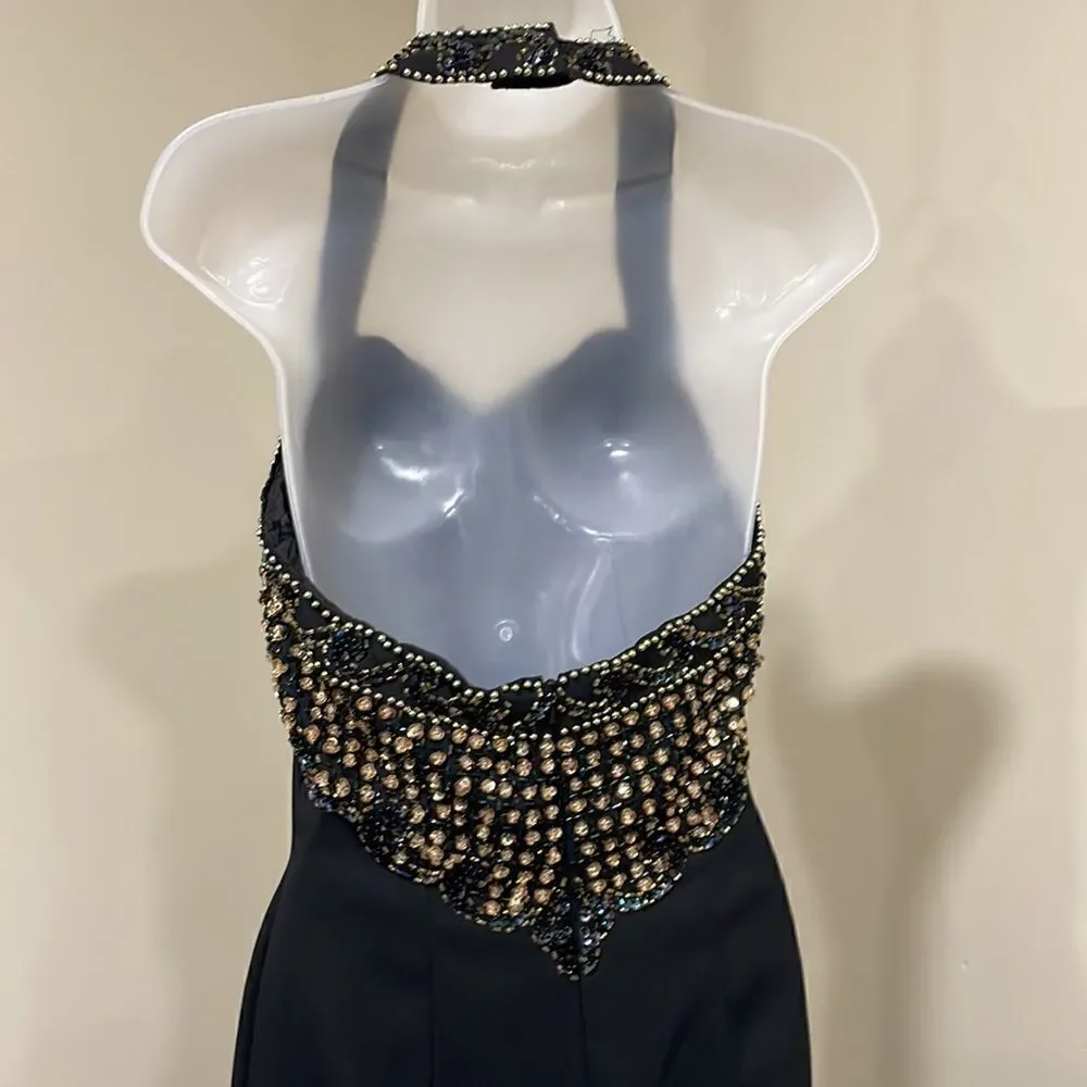 NWOT Alyce Designs Vintage Sequin Prom Party Beaded Dress. Size 8 M medium - Picture 8 of 14